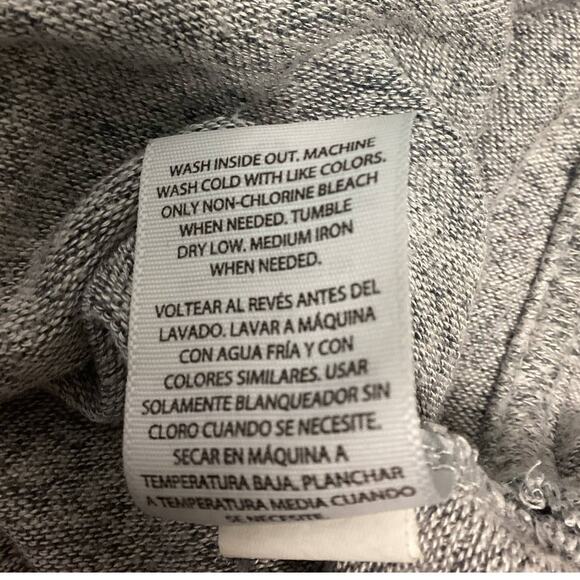 Hand Printed Upcycled Girls Medium Dragonfly Ruffled Long Sleeve Hi Low Sweater - Picture 6 of 6